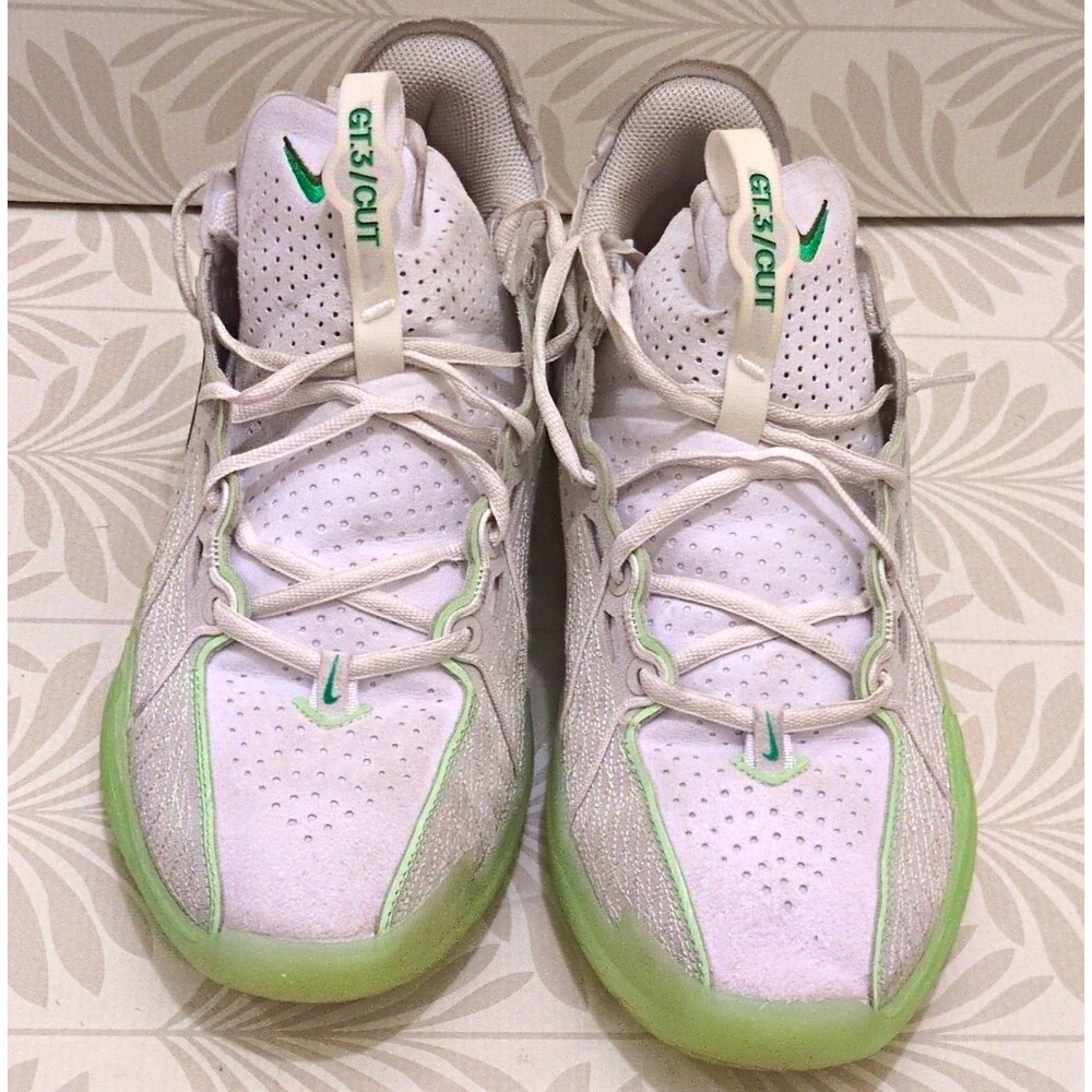 Nike Air Zoom GT Cut 3 Vapor Green Men’s Low Top Basketball Shoes Size 10
